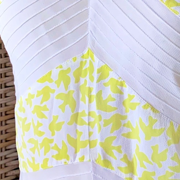 Anthropologie Leifnotes Southern Exposure Yellow Eyelet Dress Size 6 - Picture 8 of 10